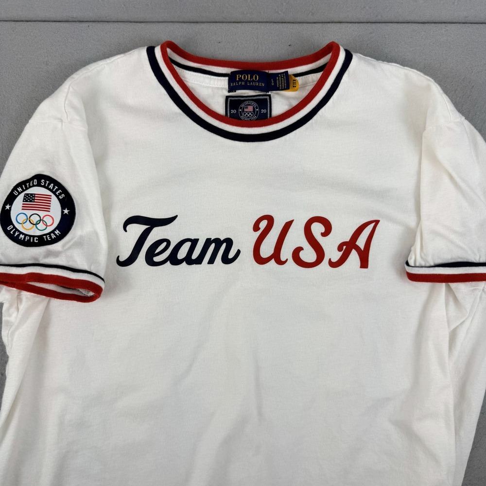 Polo Ralph Lauren‎ Team USA Olympic Games 2020 Official Outfitter Ringer Tee L